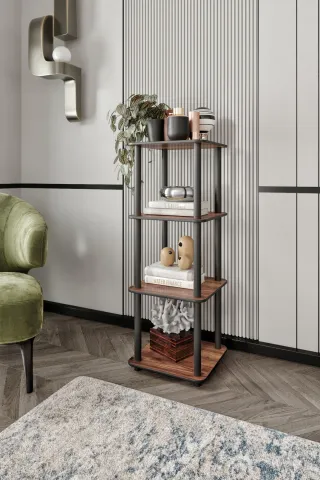 Ravilo 4 Katlı Dekoratif Kare Kitaplık