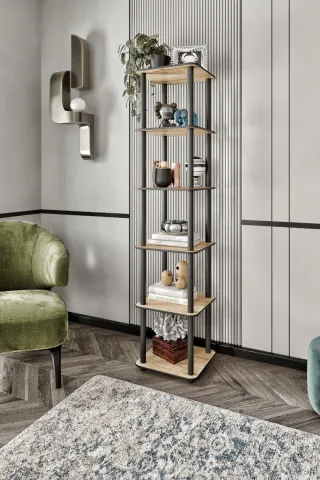 Ravilo 6 Katlı Dekoratif Kare Kitaplık