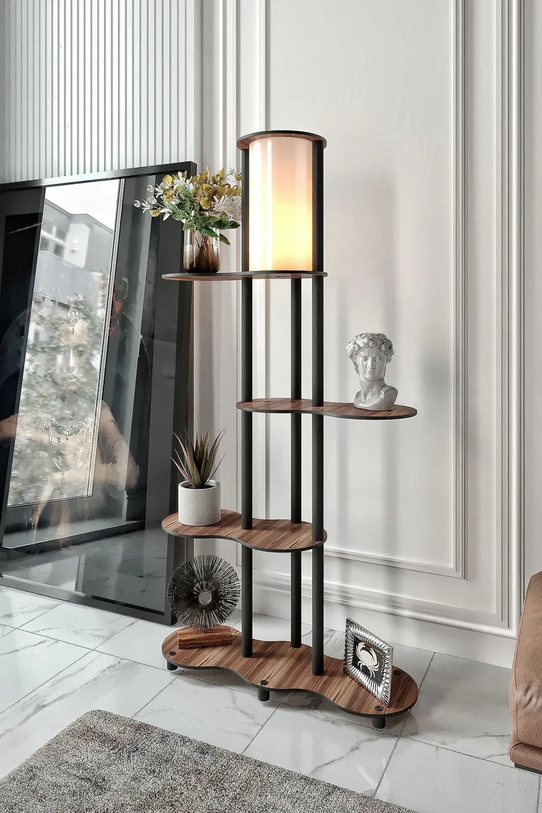 Ravilo Travers Raflı Lambader