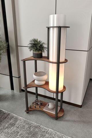 Ravilo Estilo Dor Dekoratif Raflı Lambader