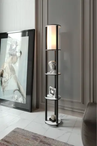 Ravilo Estantes Yuvarlak Dekoratif Raflı Lambader