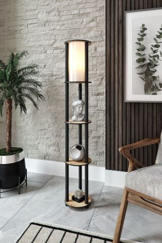 Ravilo Estantes Yuvarlak Dekoratif Raflı Lambader