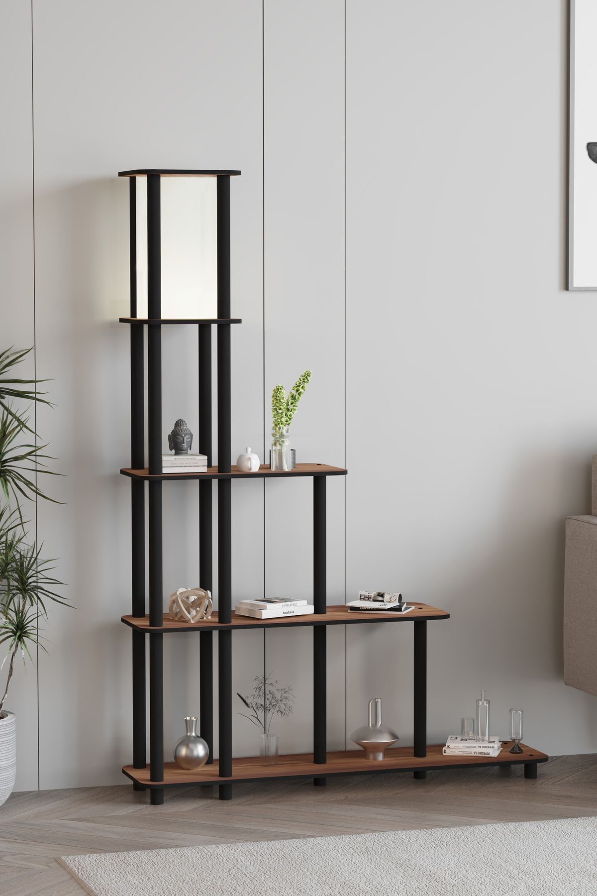 Ravilo Escaleras Dekoratif Raflı Lambader