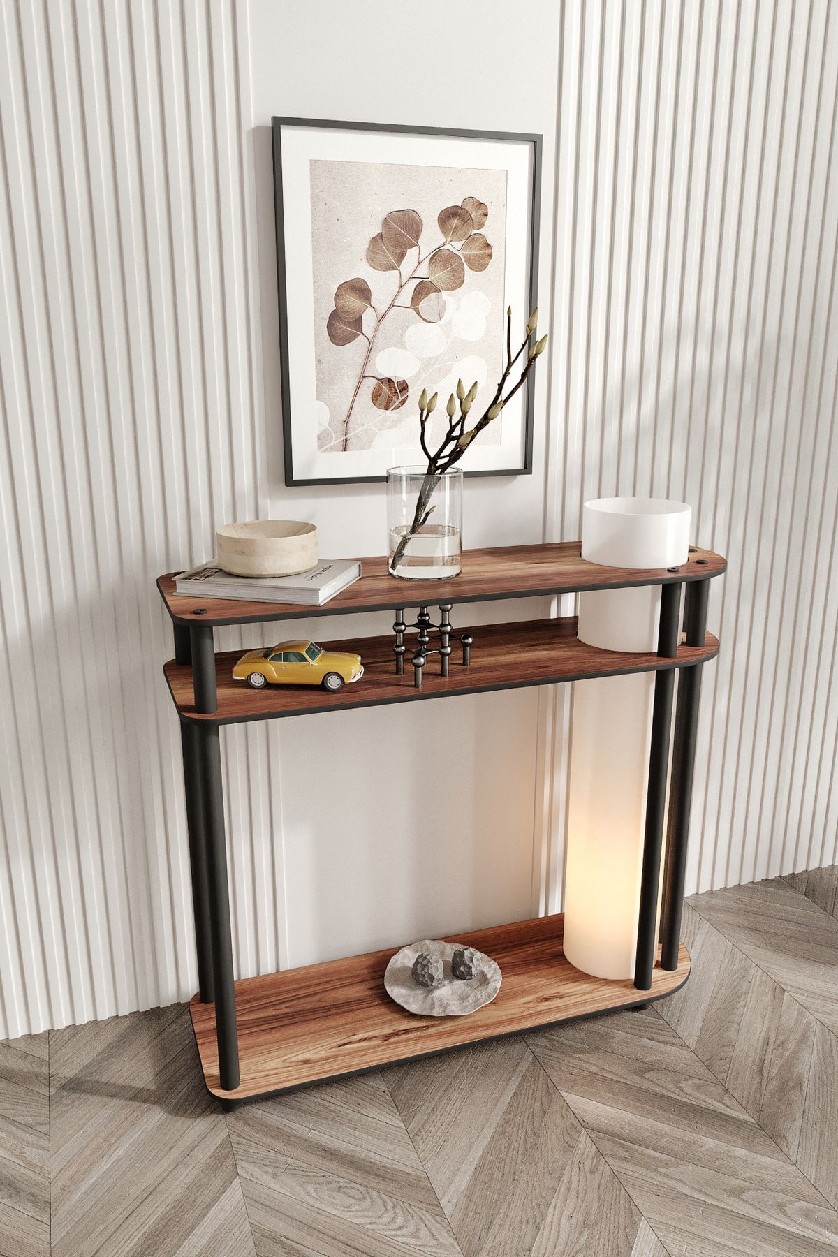 Ravilo Caprio Dresuar Dekoratif Raflı Lambader