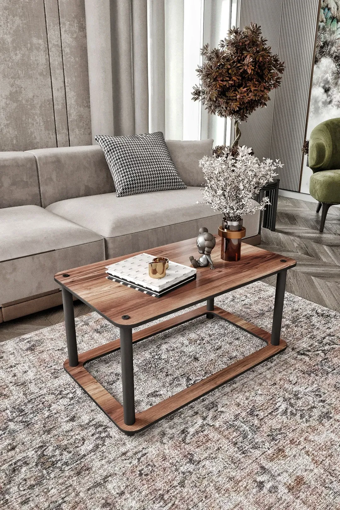 Ravilo Hole Dikdörtgen Orta Sehpa