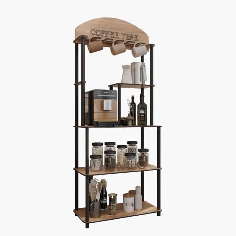 Ravilo Coffee Time Dekoratif Kahve Standı Çok Amaçlı Dolap