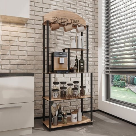 Ravilo Coffee Time Dekoratif Kahve Standı Çok Amaçlı Dolap