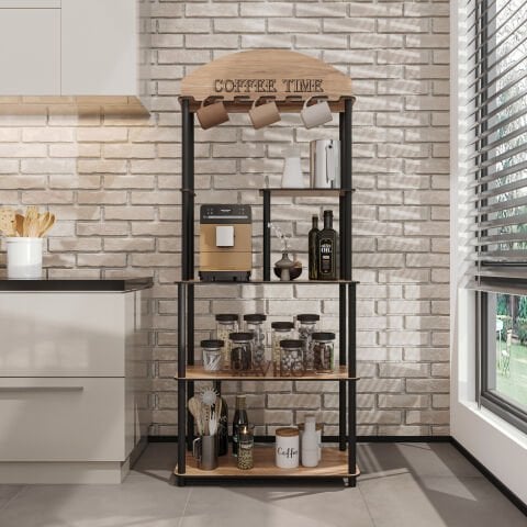 Ravilo Coffee Time Dekoratif Kahve Standı Çok Amaçlı Dolap