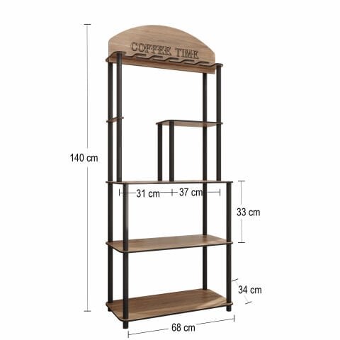 Ravilo Coffee Time Dekoratif Kahve Standı Çok Amaçlı Dolap