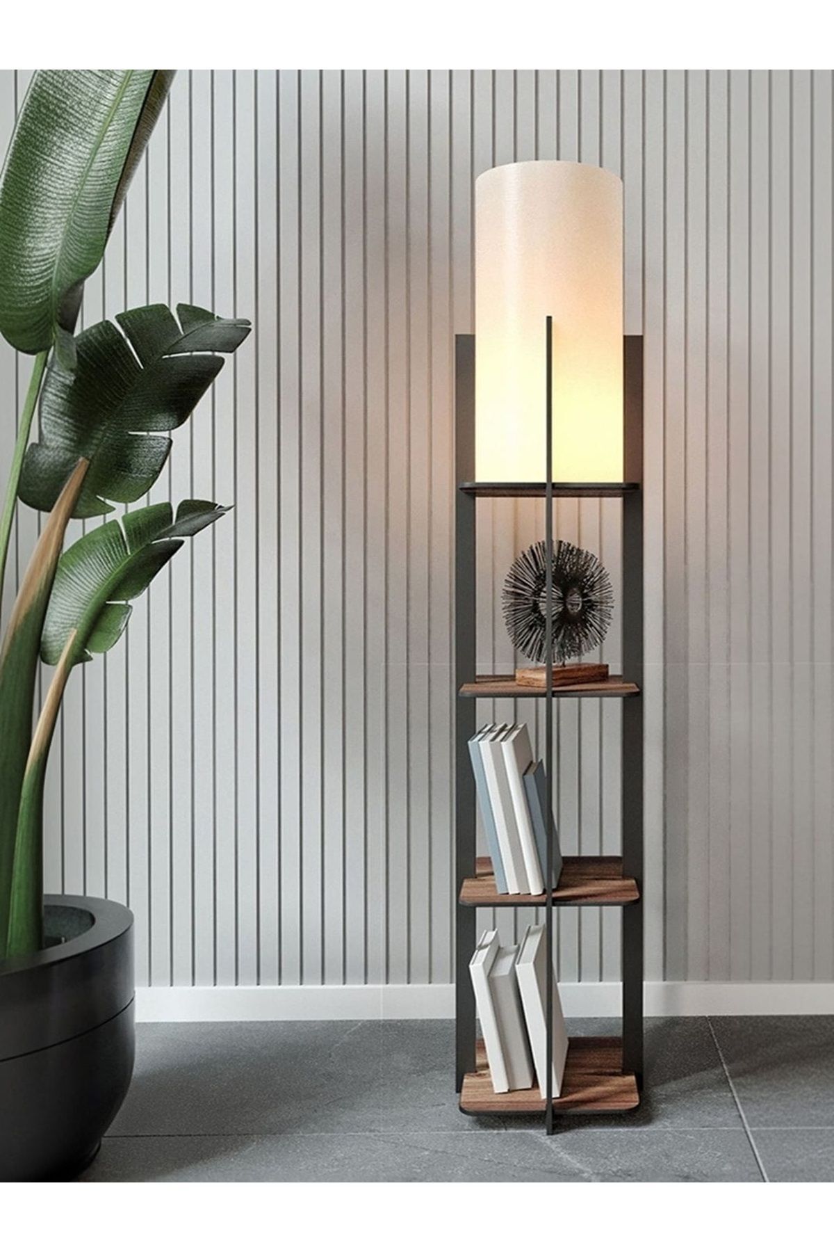 Ravilo Quattro Dekoratif Raflı Lambader