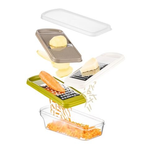 Ceronni 3lü Stronger Rende Seti Yeşil Beyaz Bej