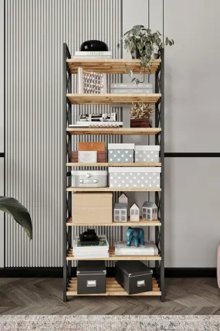 Ravilo Çok Amaçlı Raf 8 Katlı Ayakkabılık Meşe