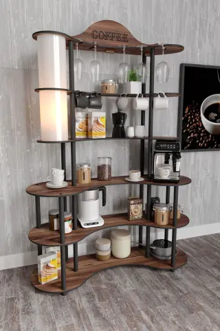 Ravilo Brew Bliss Kahve Köşesi Lambaderli Raf