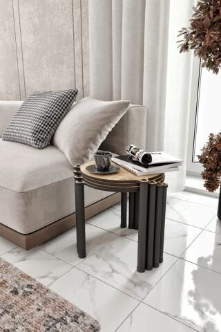 Ravilo La Via 4'lü Zigon Sehpa