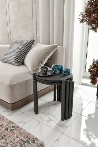 Ravilo La Via 4'lü Zigon Sehpa