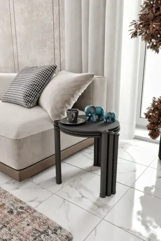 Ravilo La Via 3'lü Zigon Sehpa