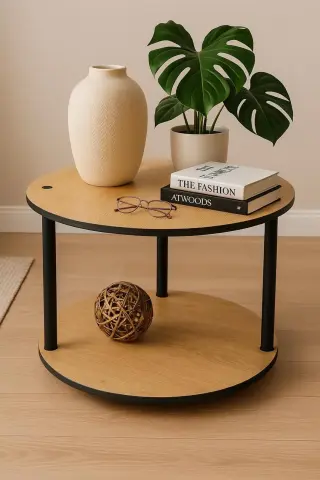 Ravilo Yuvarlak Bayrama Özel Sehpa Flaş Ürün